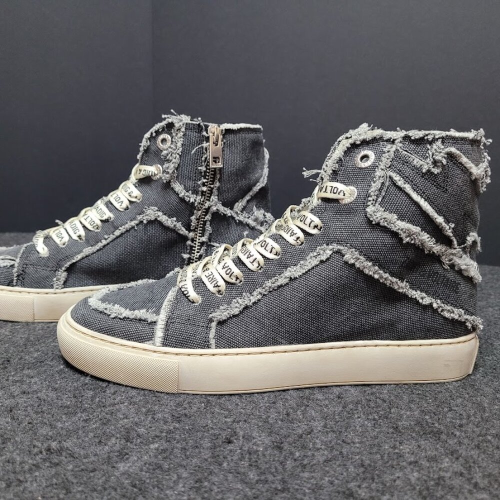 NWOB Zadig & Voltaire Flash Hi-Top Sneakers Size 38 US 7.5 - 8 - Picture 4 of 11